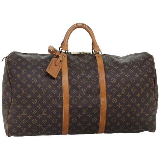 LOUIS VUITTON Monogram Keepall 60 Boston Bag M41422 LV 75393