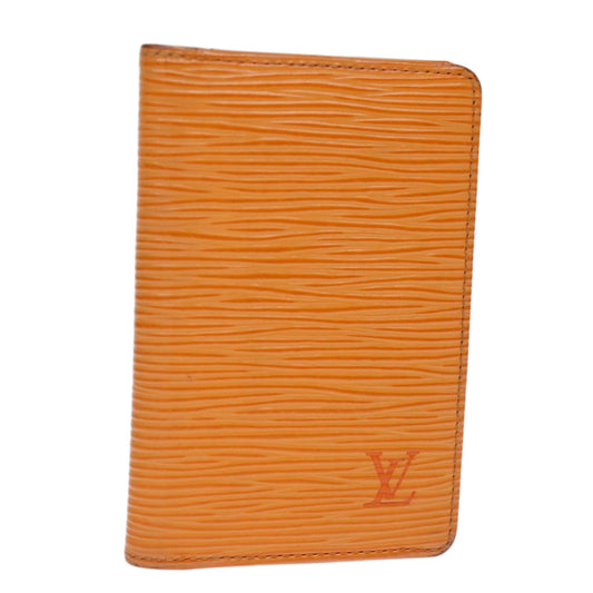 LOUIS VUITTON Epi Organizer Dupoch Card Case Mandarin M6358H LV 75410