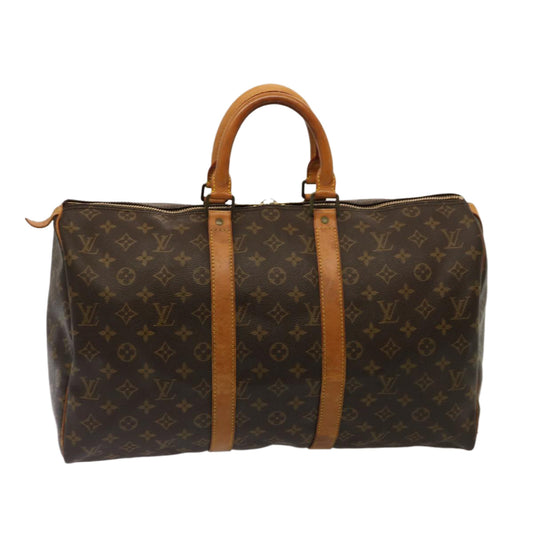 LOUIS VUITTON Monogram Keepall 45 Boston Bag M41428 LV 75423