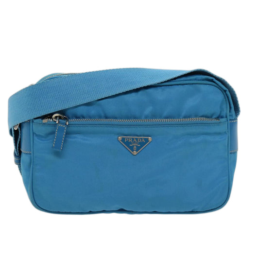 PRADA Shoulder Bag Nylon Light Blue  75426