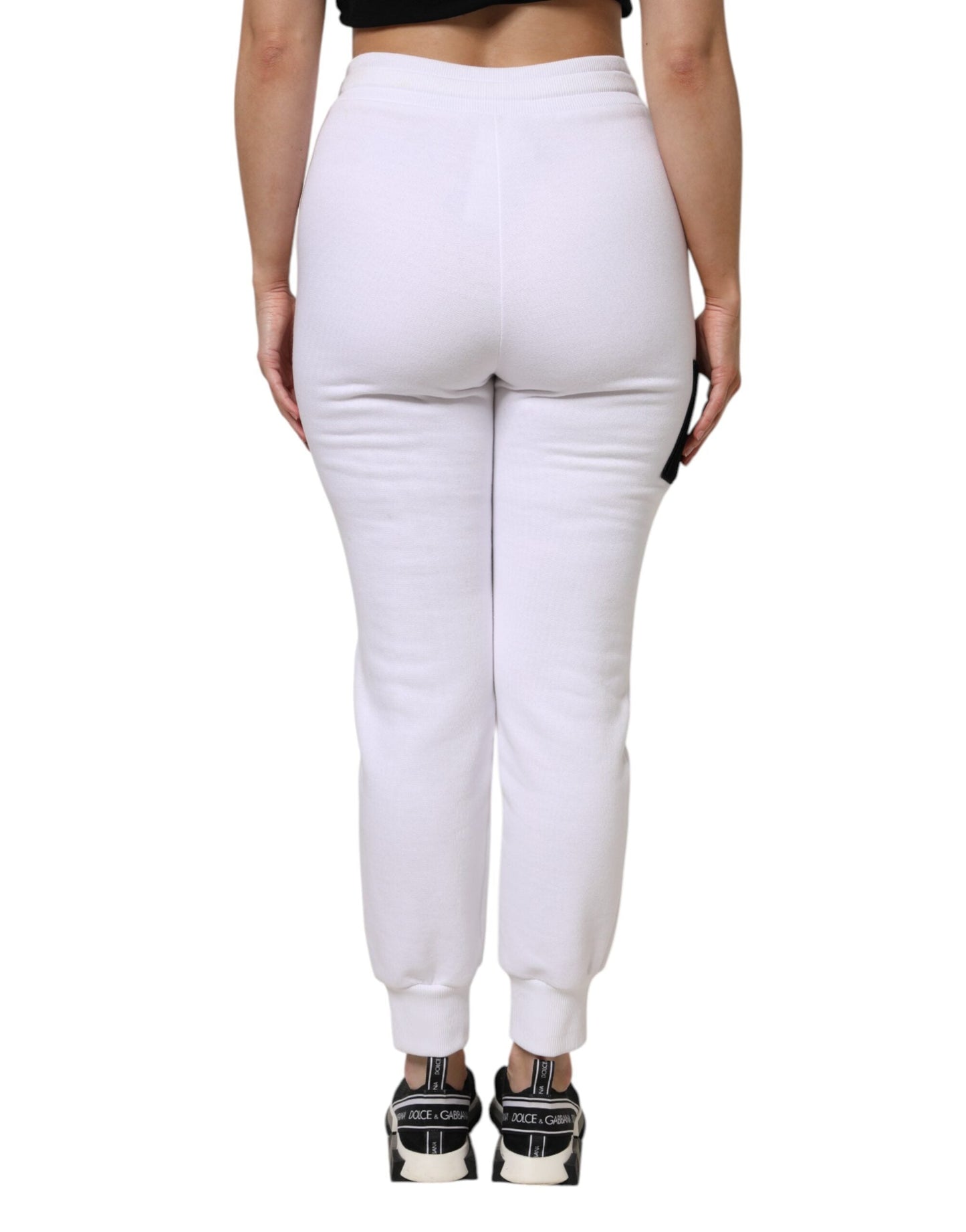 Dolce & Gabbana White Cotton Stretch Jogger SweatWomen's Women's Pants ()