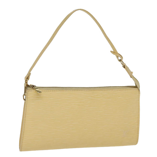 LOUIS VUITTON Epi Pochette Accessoires Pouch Vanilla M5294A LV 75461