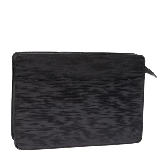 LOUIS VUITTON Epi Pochette Homme Clutch Bag Black Noir M52522 LV 75463