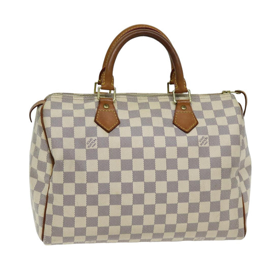 LOUIS VUITTON Damier Azur Speedy 30 Hand Bag N41533 LV 75483
