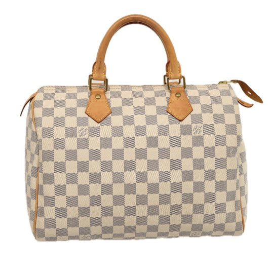 LOUIS VUITTON Damier Azur Speedy 30 Hand Bag N41533 LV 75484