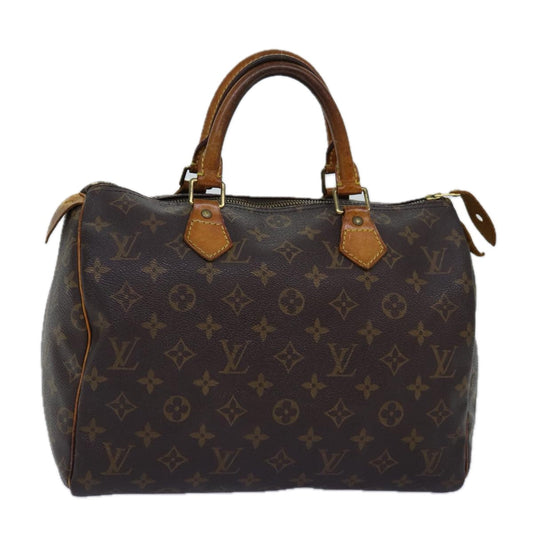 LOUIS VUITTON Monogram Speedy 30 Hand Bag M41526 LV 75485