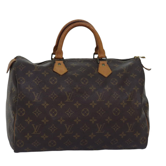 LOUIS VUITTON Monogram Speedy 35 Hand Bag M41524 LV 75487