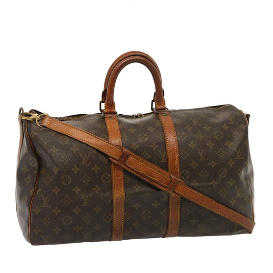 LOUIS VUITTON Monogram Keepall Bandouliere 45 Boston Bag M41418 LV 75488