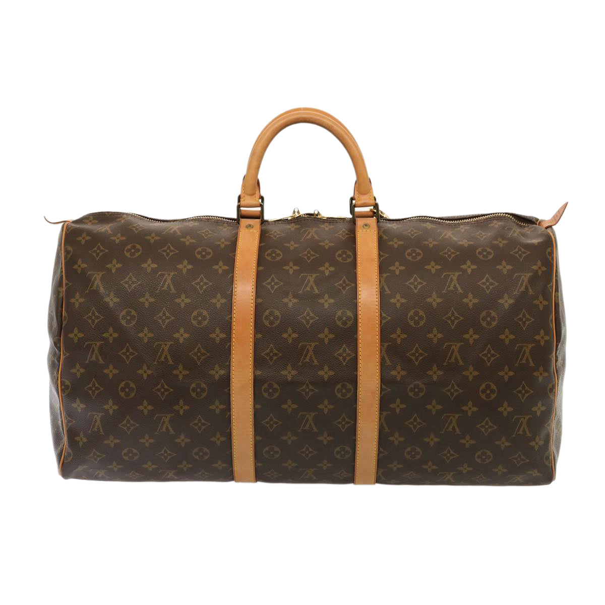 LOUIS VUITTON Monogram Keepall 55 Boston Bag M41424 LV 75490