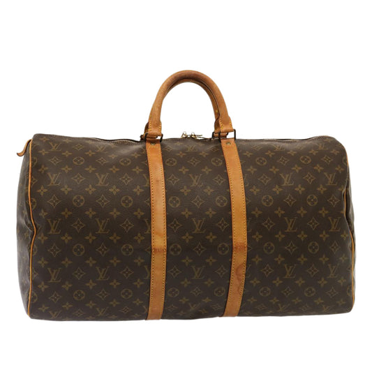LOUIS VUITTON Monogram Keepall 55 Boston Bag M41424 LV 75491