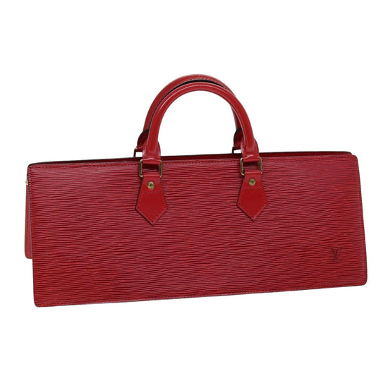 LOUIS VUITTON Epi Sac Triangle Hand Bag Red M52097 LV 75499