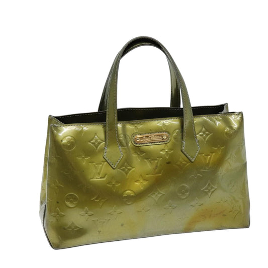 LOUIS VUITTON Monogram Vernis Wilshire PM Bag Gris Art Deco M91627 LV 75527