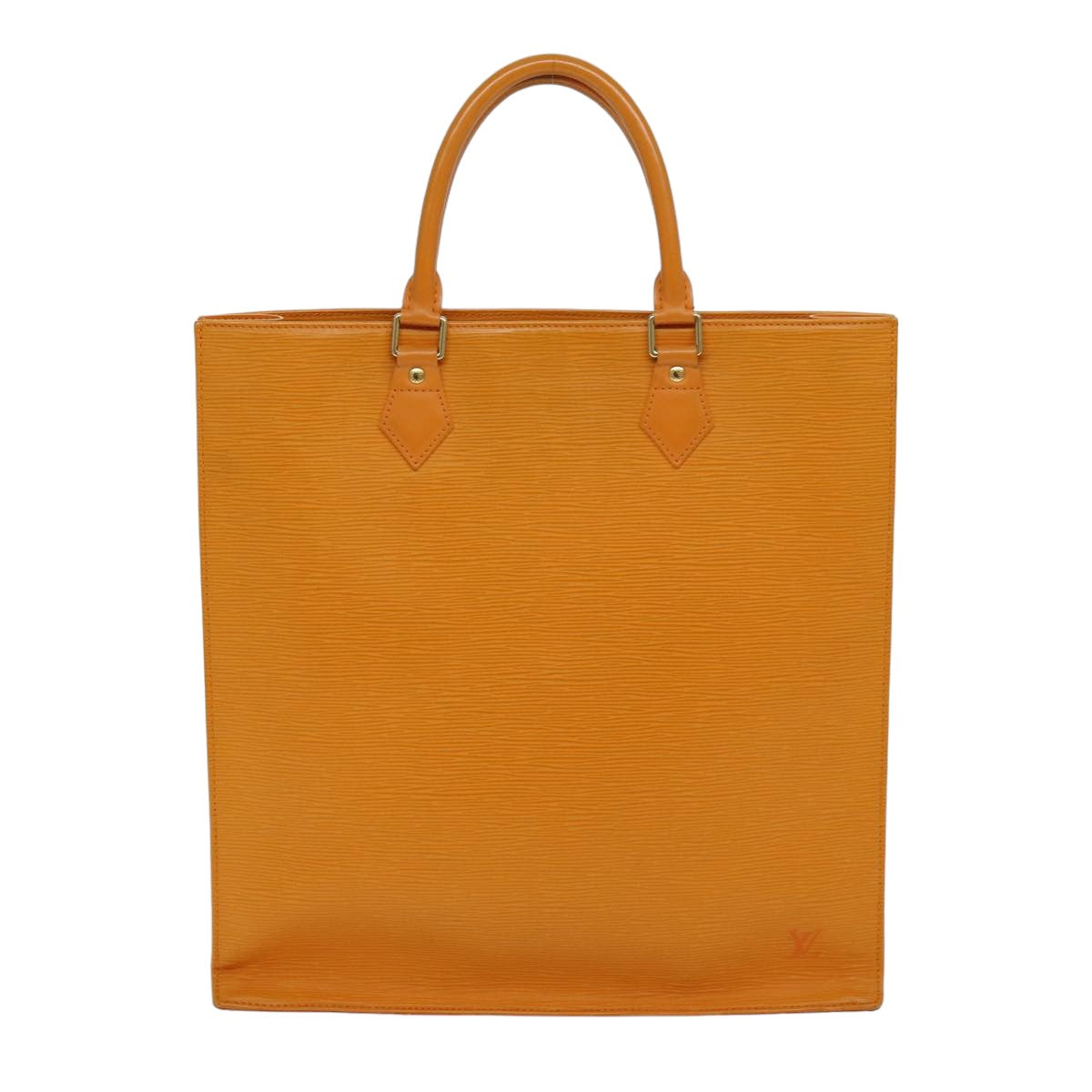 LOUIS VUITTON Epi Sac Plat Hand Bag Orange Mandarin M5274H LV 75550