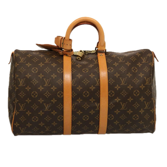 LOUIS VUITTON Monogram Keepall 45 Boston Bag M41428 LV 75557