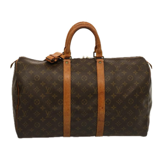 LOUIS VUITTON Monogram Keepall 45 Boston Bag M41428 LV 75558