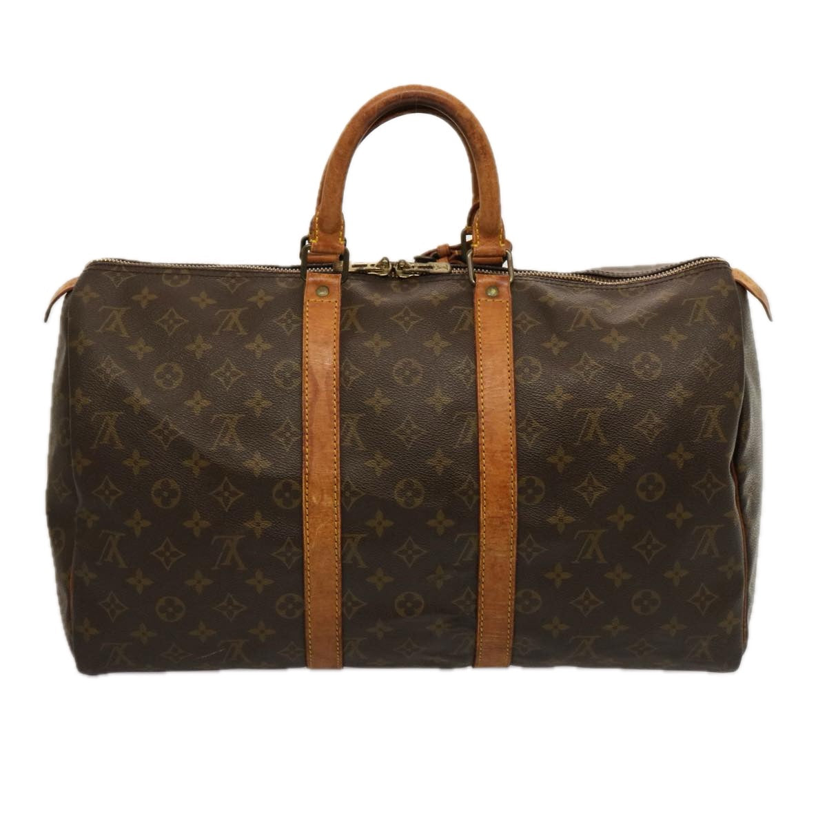 LOUIS VUITTON Monogram Keepall 45 Boston Bag M41428 LV 75558