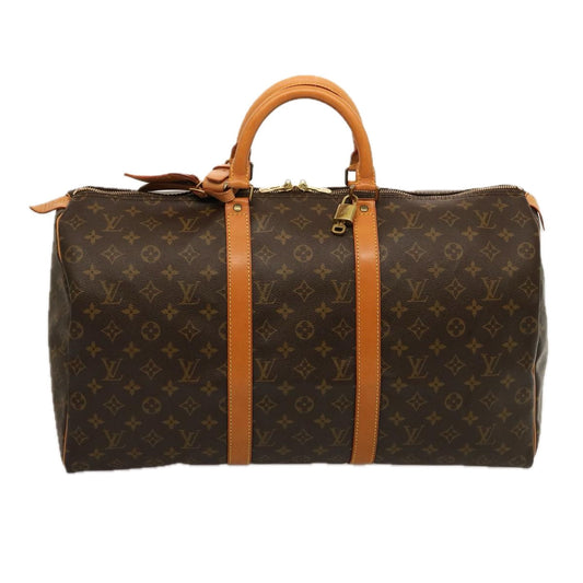 LOUIS VUITTON Monogram Keepall 50 Boston Bag M41426 LV 75559
