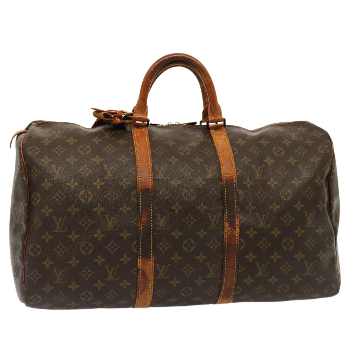 LOUIS VUITTON Monogram Keepall 50 Boston Bag M41426 LV 75561