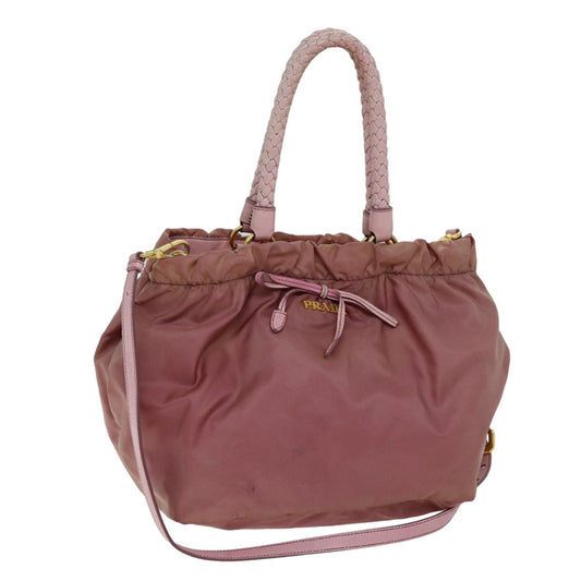 PRADA Hand Bag Nylon 2way Pink  75584