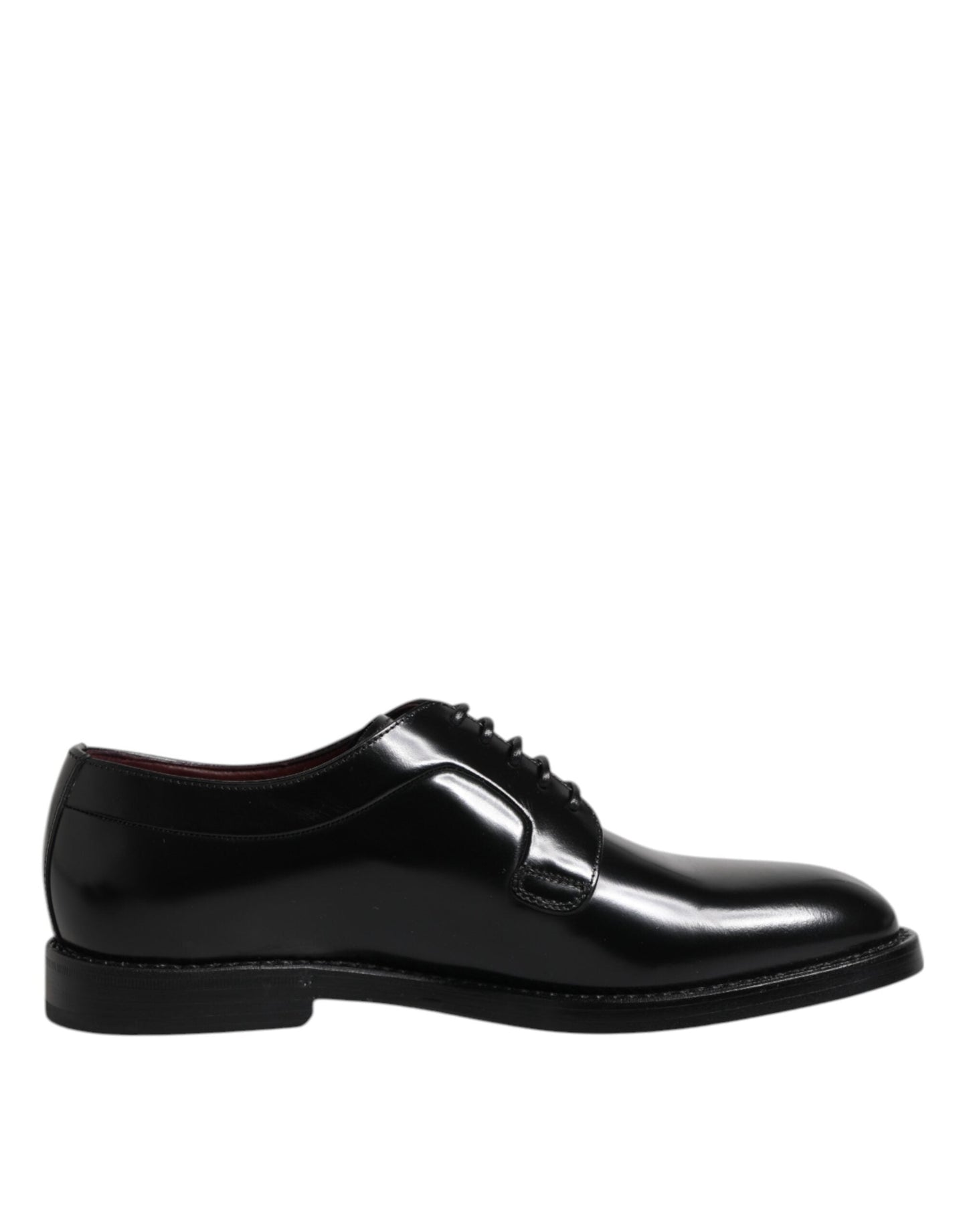 Dolce & Gabbana Black Leather Lace Up Derby Dress Formal Men's Shoes