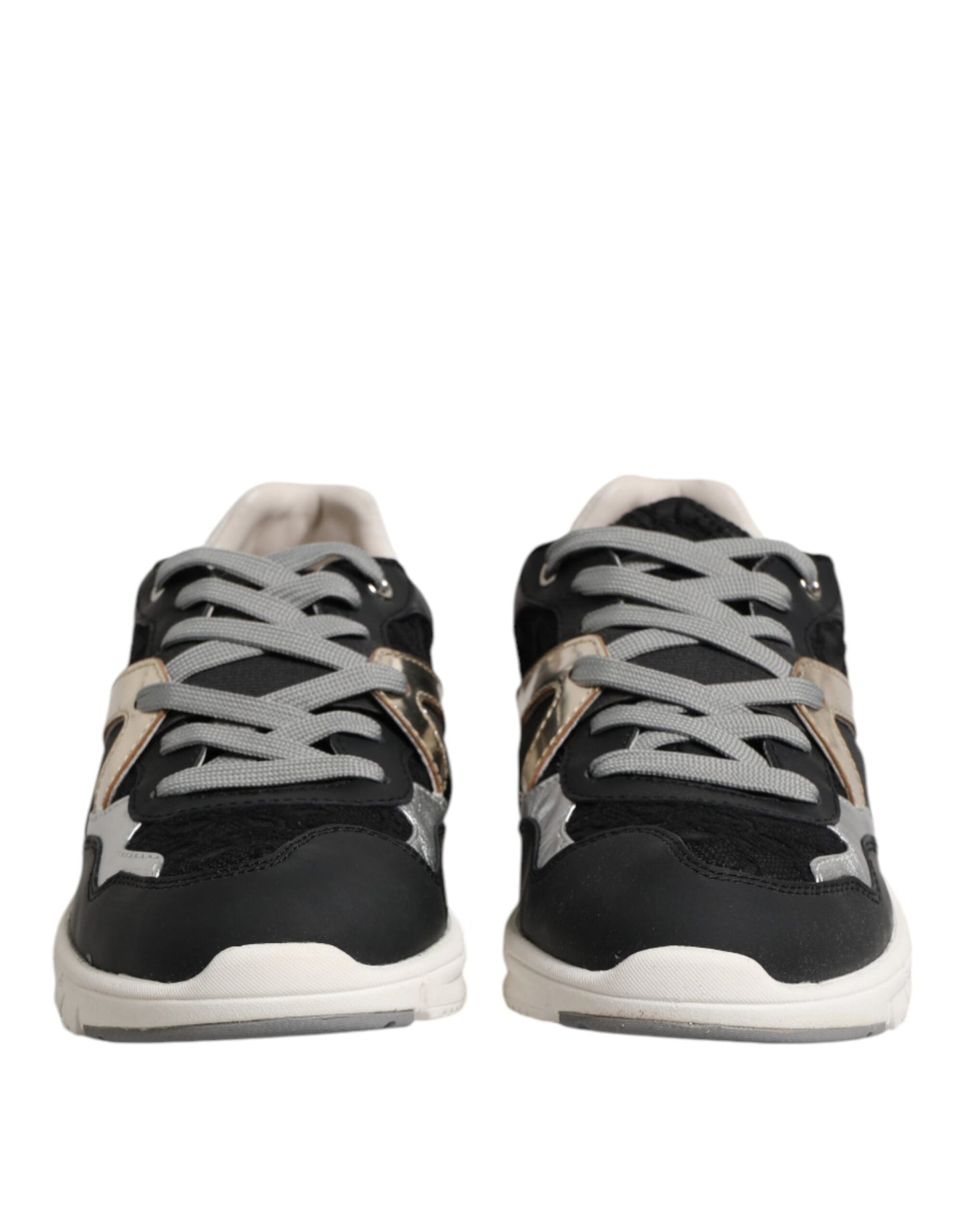 Dolce & Gabbana Multicolor Leather Suede Low Top Sneaker Men's Shoes ()