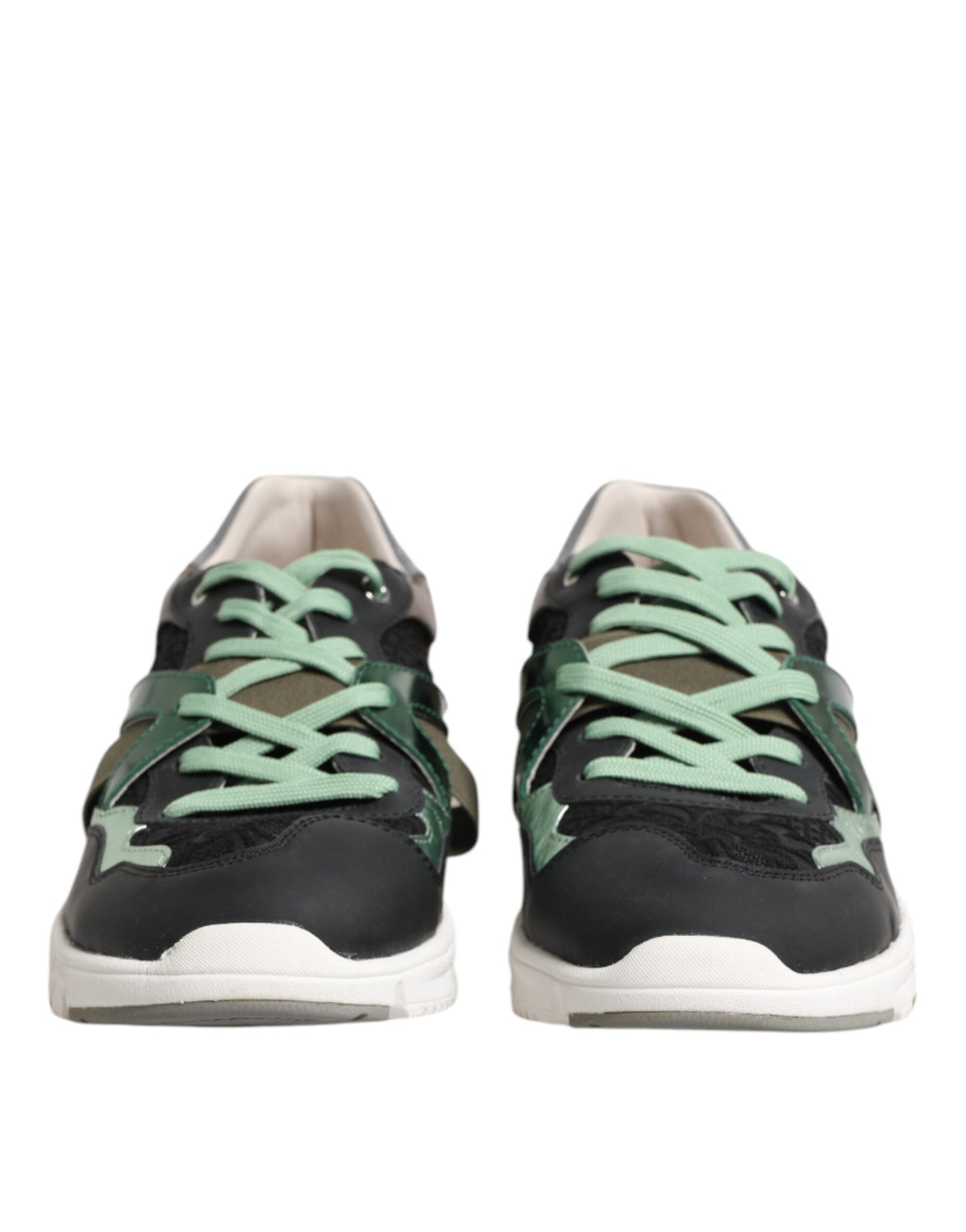 Dolce & Gabbana Multicolor Lace Up Low Top Sneakers Men's Shoes ()
