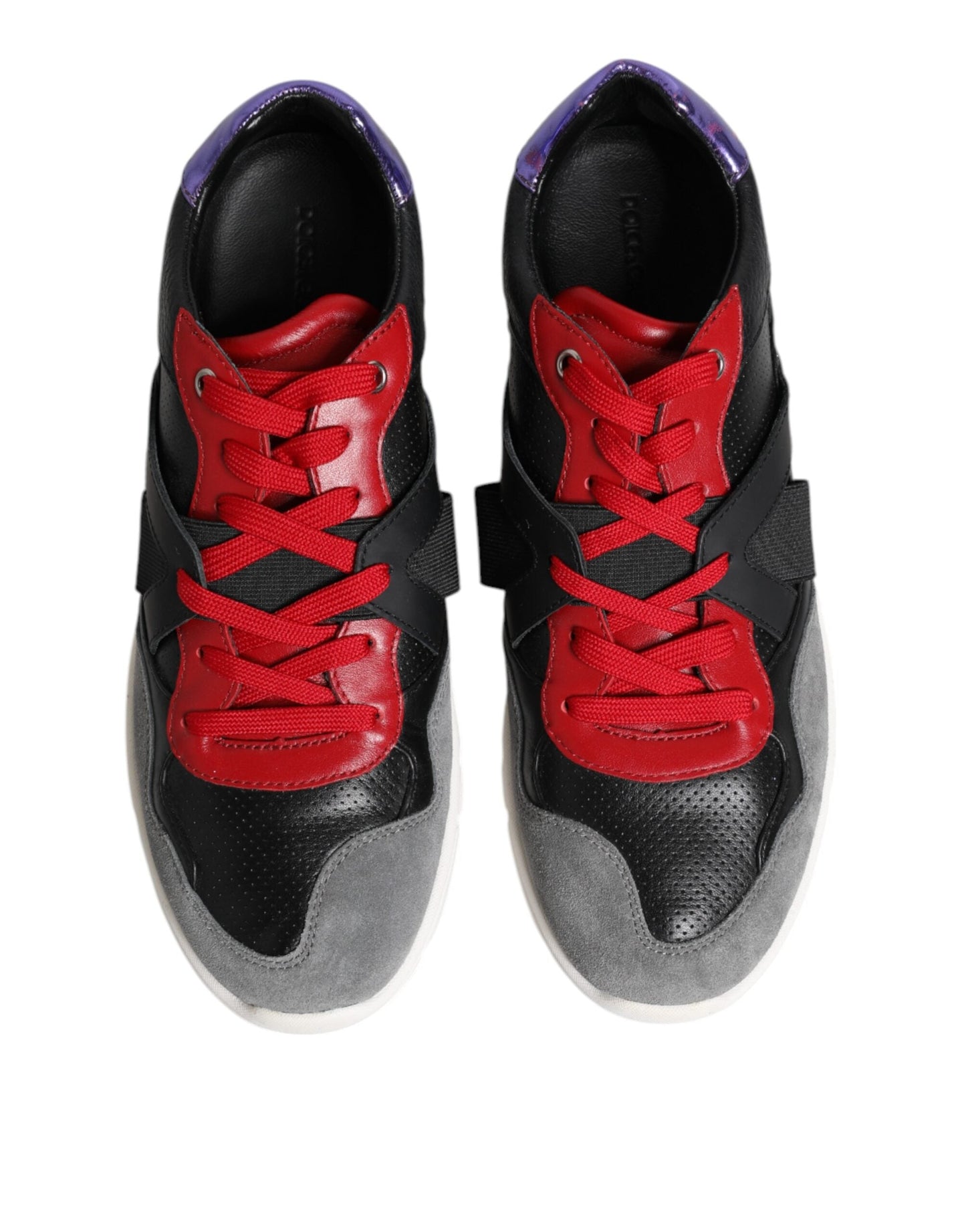 Dolce & Gabbana Multicolor Lace Up Low Top Men Sneakers Men's Shoes ()