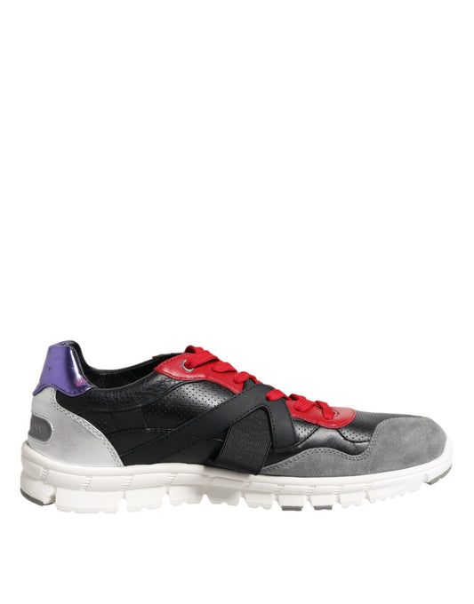 Dolce & Gabbana Multicolor Lace Up Low Top Men Sneakers Men's Shoes ()