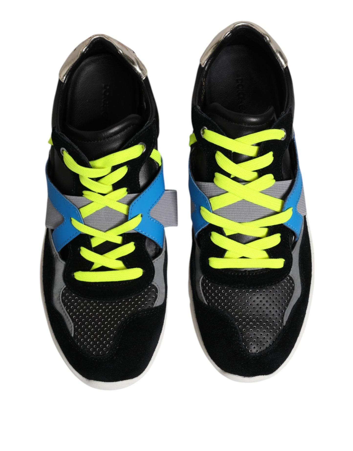 Dolce & Gabbana Multicolor Lace Up Low Top Men Sneakers Men's Shoes ()