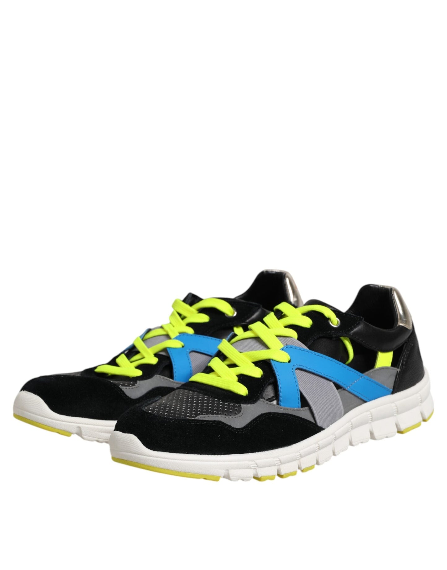 Dolce & Gabbana Multicolor Lace Up Low Top Men Sneakers Men's Shoes ()
