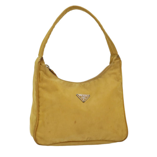 PRADA Hand Bag Nylon Yellow  75633