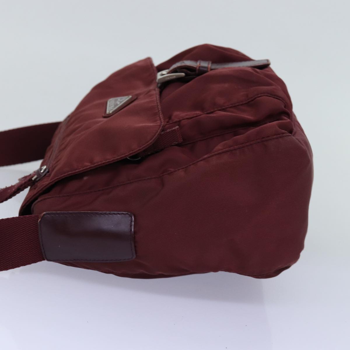 PRADA Shoulder Bag Nylon Bordeaux  75636
