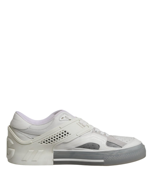 Dolce & Gabbana White Low Top DG Embossed Men Sneakers Men's Shoes ()