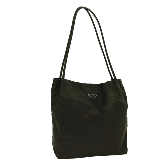 PRADA Tote Bag Nylon Khaki  75638