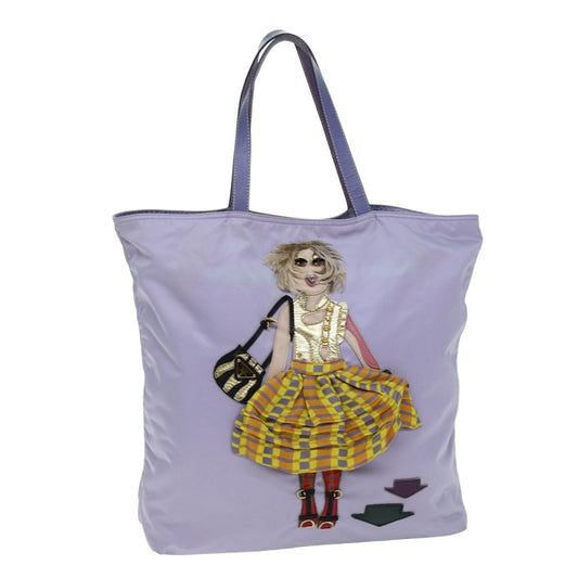 PRADA Tote Bag Nylon Purple  75643