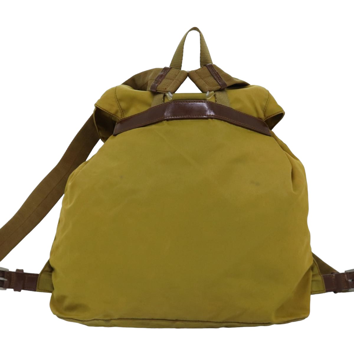 PRADA Backpack Nylon Khaki  75645