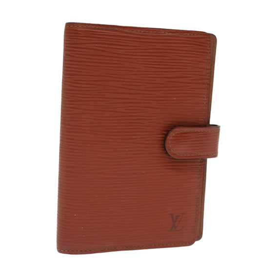 LOUIS VUITTON Epi Agenda PM Day Planner Cover Brown R20053 LV 75652