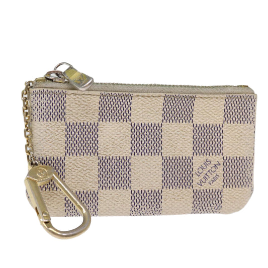 LOUIS VUITTON Damier Azur Pochette Cles Coin Purse N62659 LV 75660