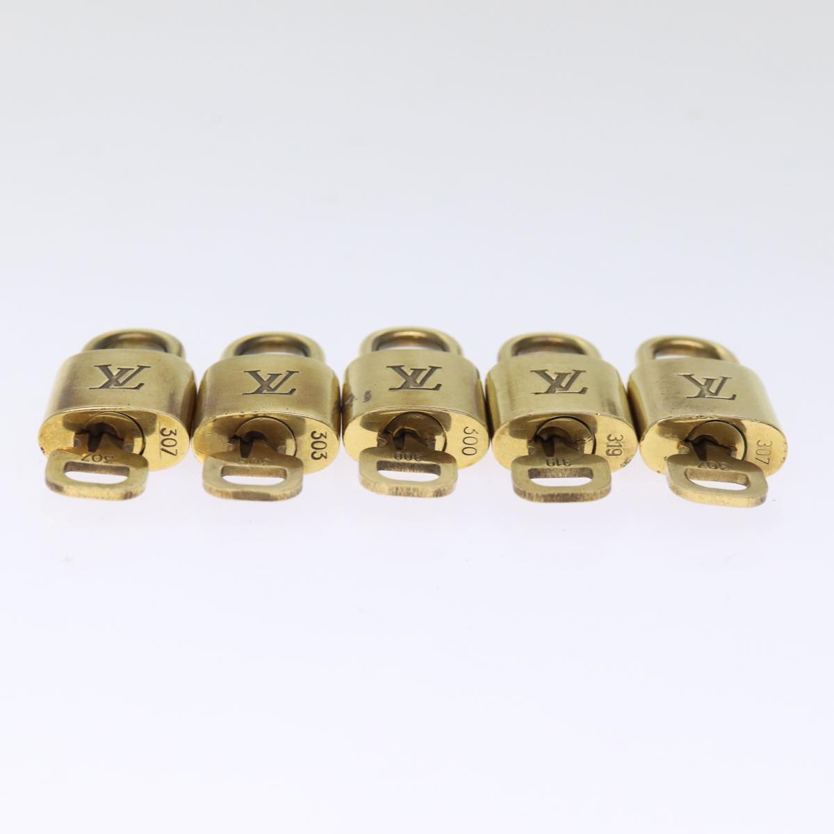 LOUIS VUITTON Padlock 10set Padlock Gold Tone LV 75684
