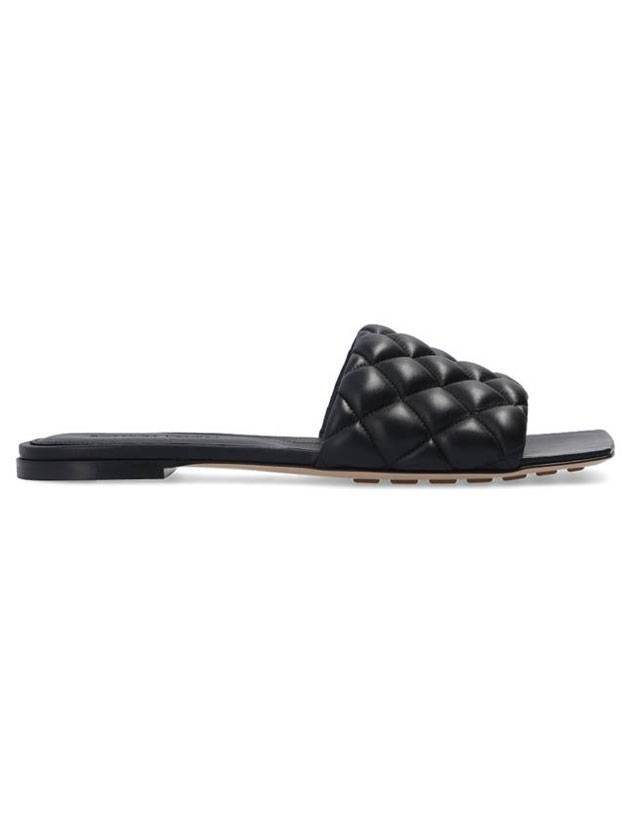 Bottega Veneta Padded Quilted Slippers Black