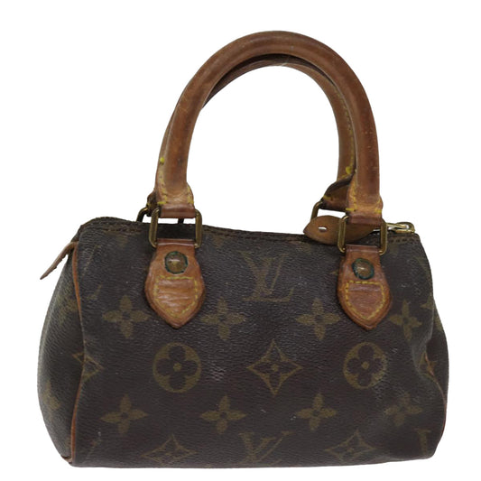 LOUIS VUITTON Monogram Mini Speedy Hand Bag M41534 LV 75706
