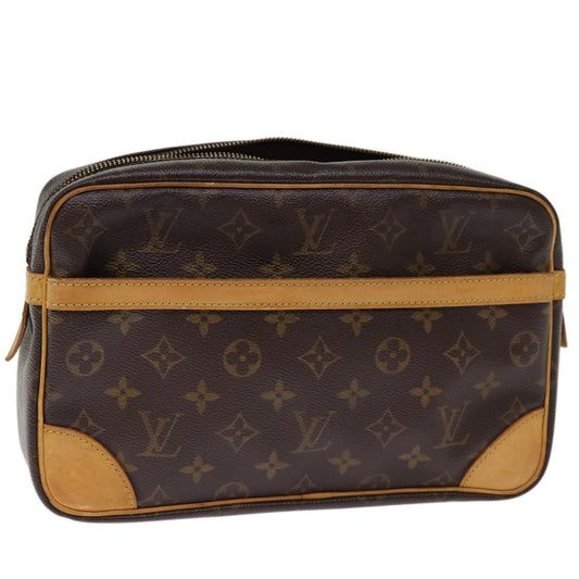 LOUIS VUITTON Monogram Compiegne 28 Clutch Bag M51845 LV 75718