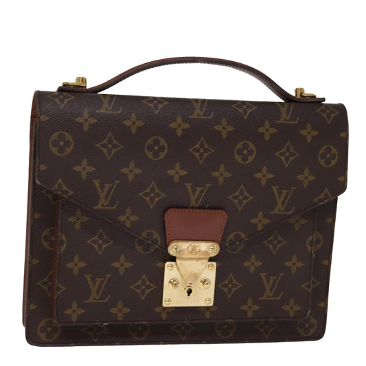 LOUIS VUITTON Monogram Monceau 28 Hand Bag 2way M51185 LV 75725
