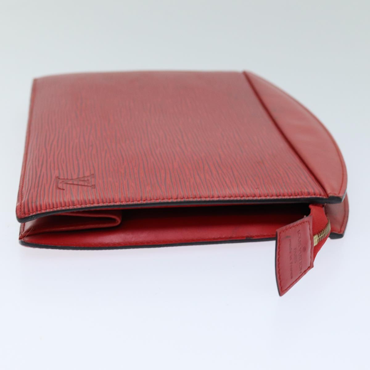 LOUIS VUITTON Epi Trousse Crete Clutch Bag Red M48407 LV 75731