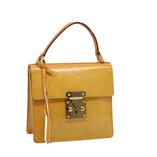 LOUIS VUITTON Monogram Vernis Spring Street Hand Bag Gris M91029 LV 75739