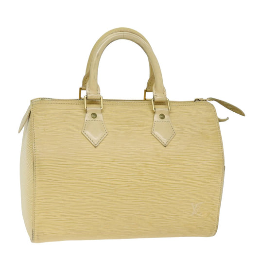 LOUIS VUITTON Epi Speedy 25 Hand Bag Vanilla M4301A LV 75748