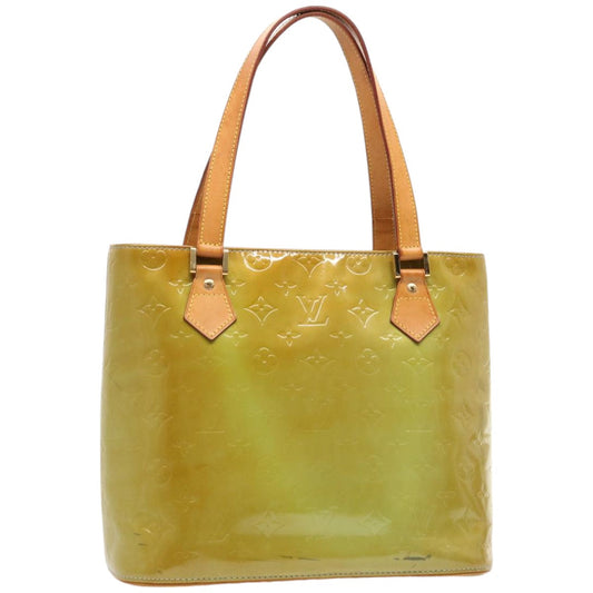 LOUIS VUITTON Monogram Vernis Houston Hand Bag Baby Blue M91005 LV 75758