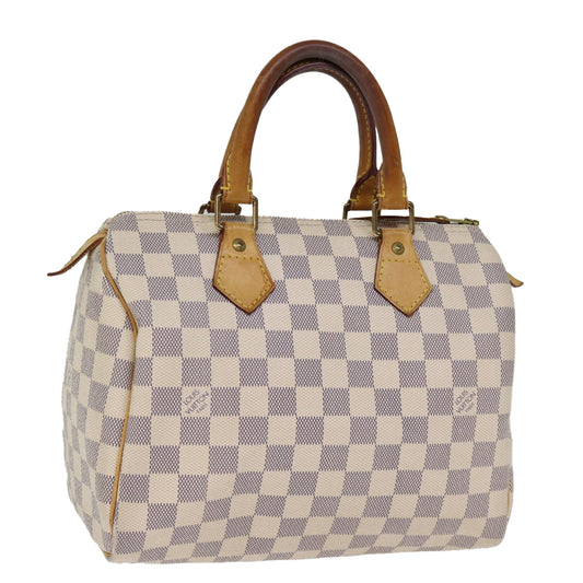 LOUIS VUITTON Damier Azur Speedy 25 Hand Bag N41534 LV 75765