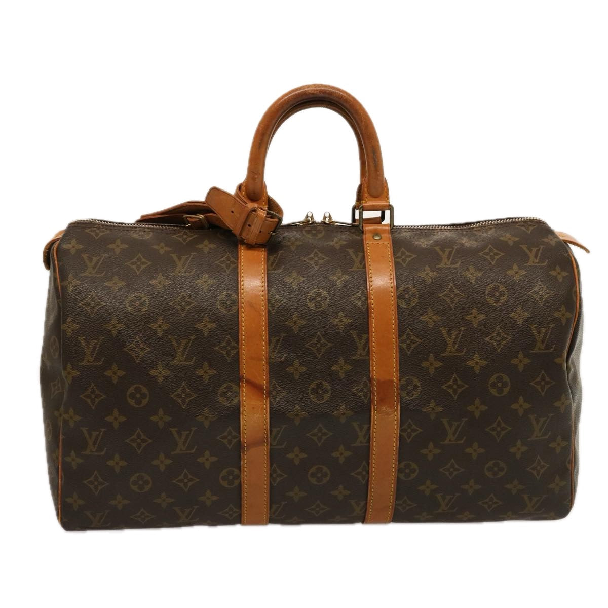 LOUIS VUITTON Monogram Keepall 45 Boston Bag M41428 LV 75788
