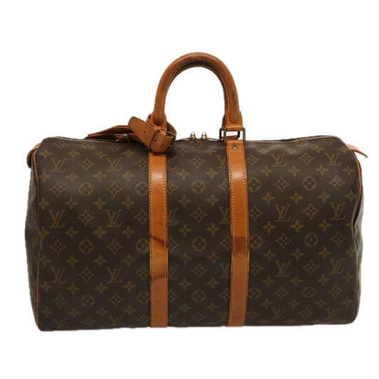 LOUIS VUITTON Monogram Keepall 45 Boston Bag M41428 LV 75788